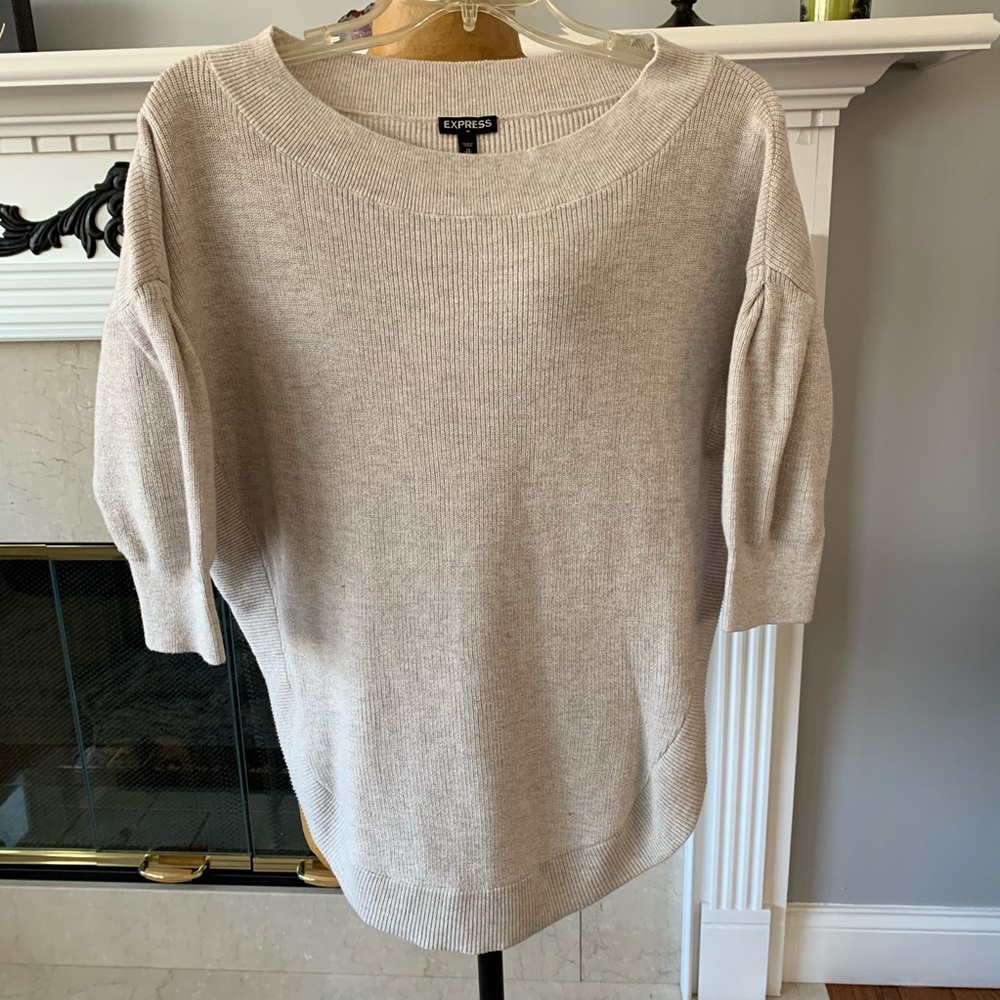 Express Boat Neck Cotton Sweater